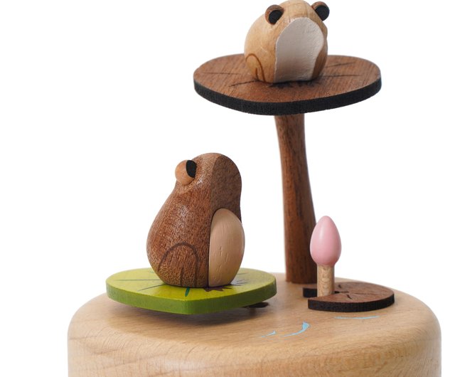 台湾 【池の動き】リズムオルゴール カエルギフト | Wooderful life