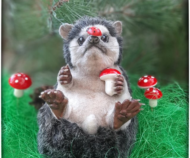 送料無料】ロシア ハリネズミ、ぬいぐるみハリネズミ、コレクタブル