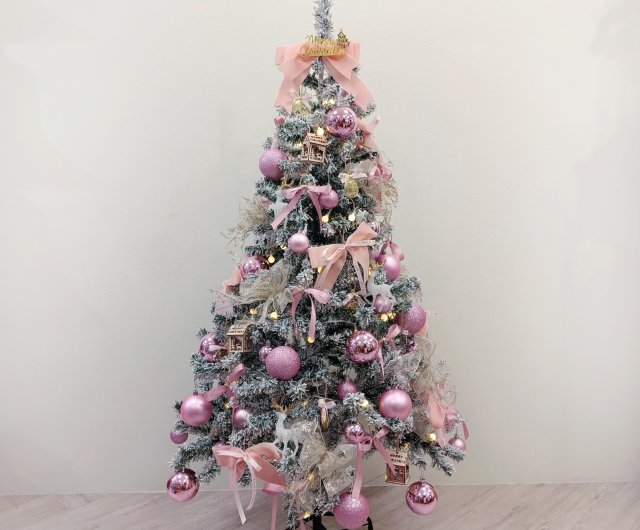 台湾 Falling Snow Groundクリスマスツリー-ロマンチックピンク/高さ