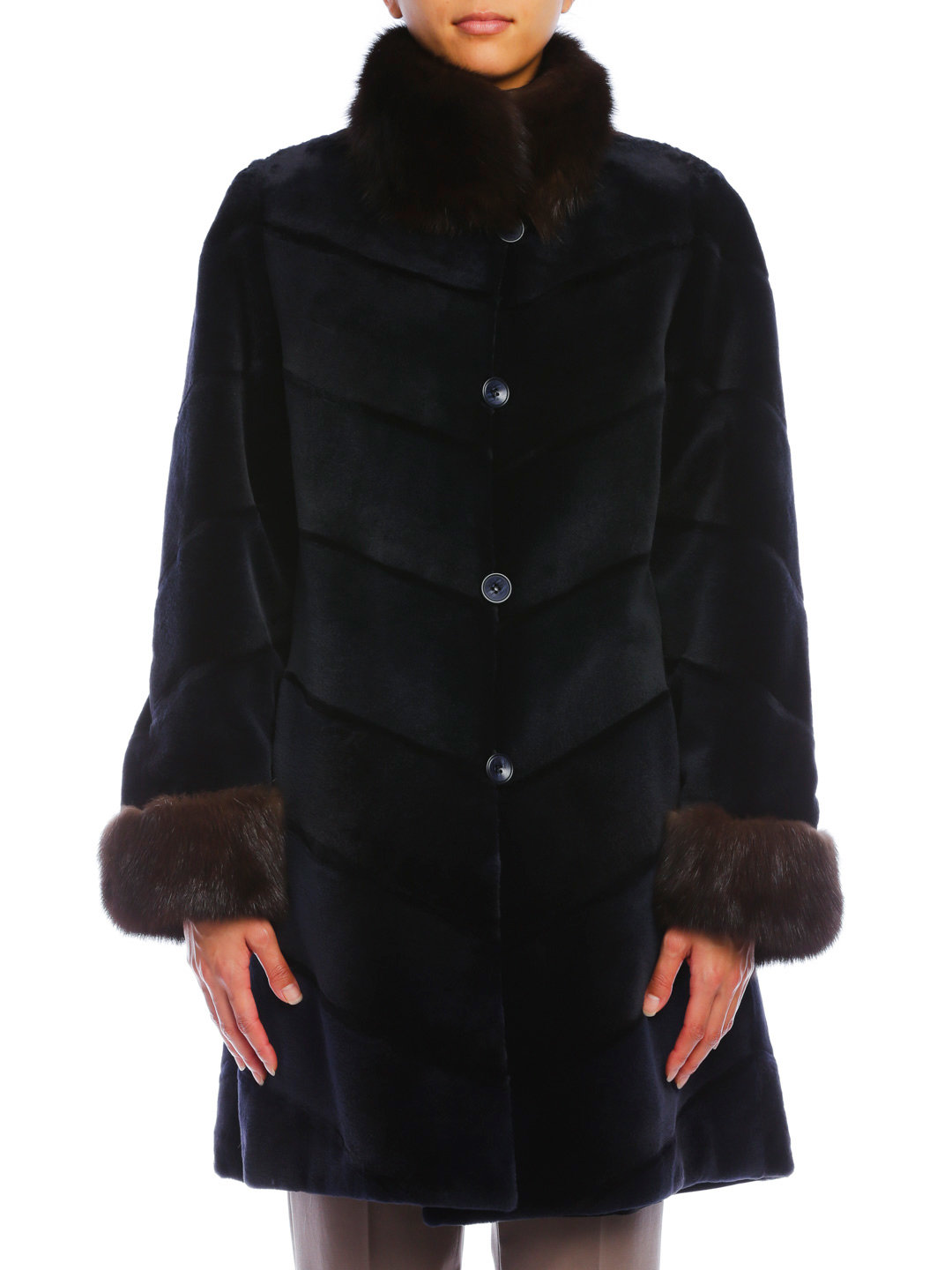 ギルト: ウィメンズ | KB fur | セーブルトリミング 染めミンク