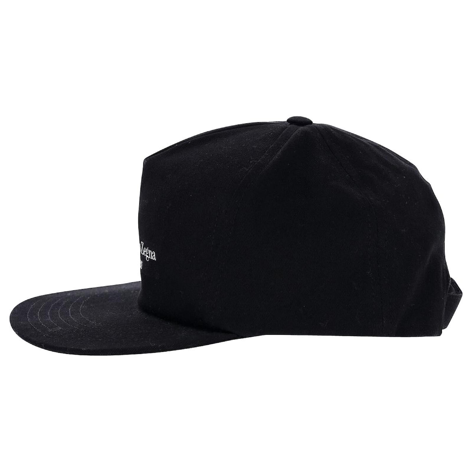 Fear of God x Ermenegildo Zegna Baseball Hat in Black Cotton ref