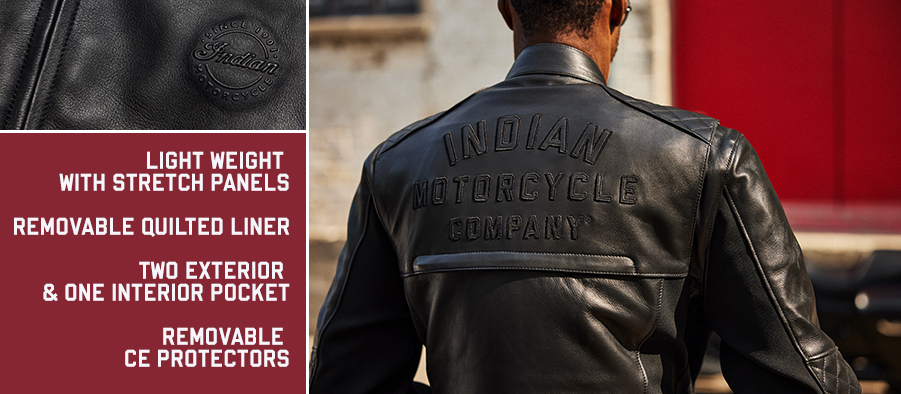Men's Lambeth Jacket, Black | Indian Motorcycle DE-CH