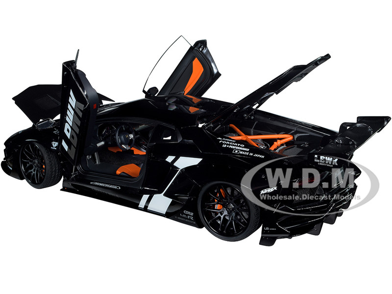 Lamborghini Aventador Liberty Walk LB-Works Livery Black with