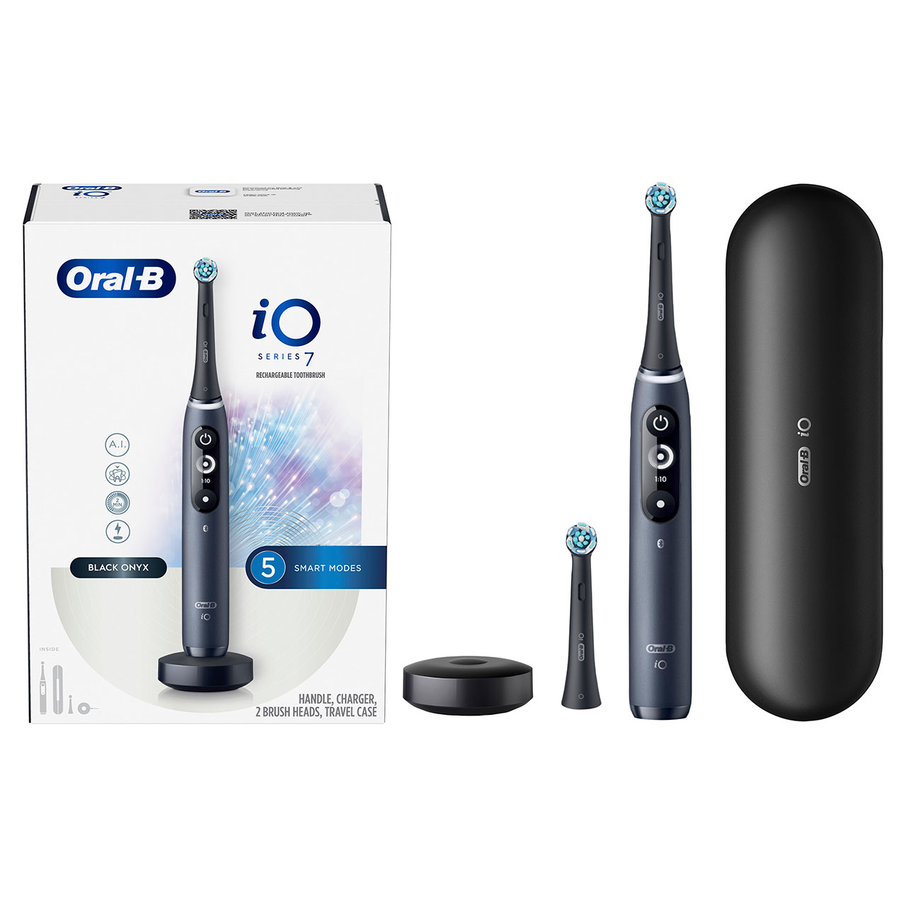 Oral-B iO Series 7 Electric Toothbrush, Black Onyx | Oral-B
