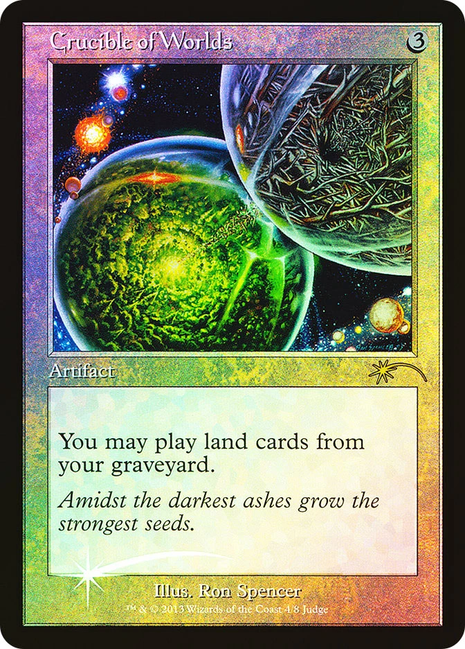 Foil】世界のるつぼ/Crucible of Worlds ジャッジ褒賞 Crucible of