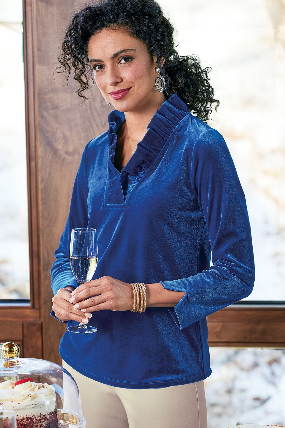 ENOF velour jersey zip tops 【公式通販】