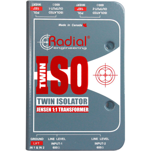 Radial Twin-Iso Line Level Isolator | FrontEndAudio.com