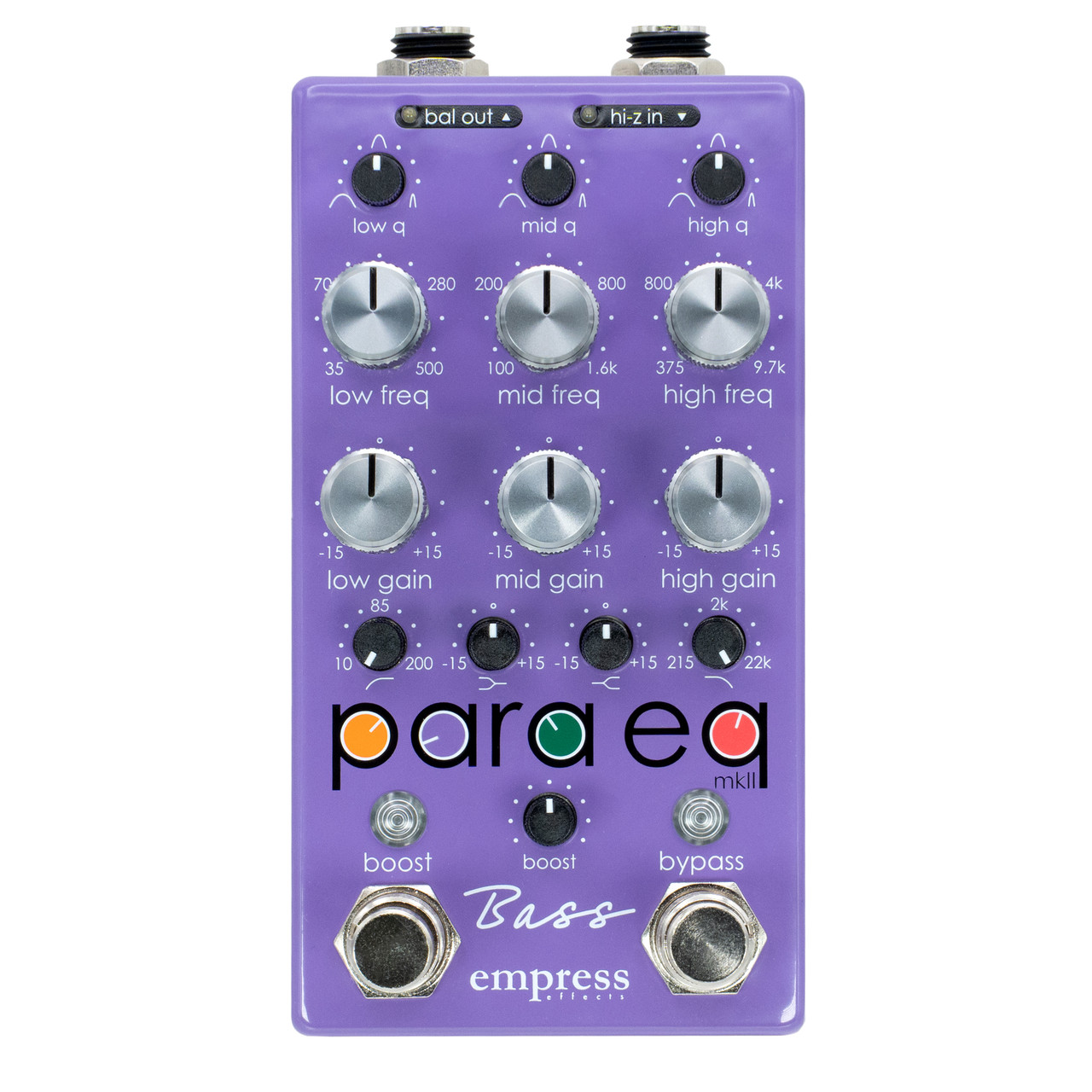 Empress ParaEq MKII Bass Parametric EQ Pedal | Cream City Music