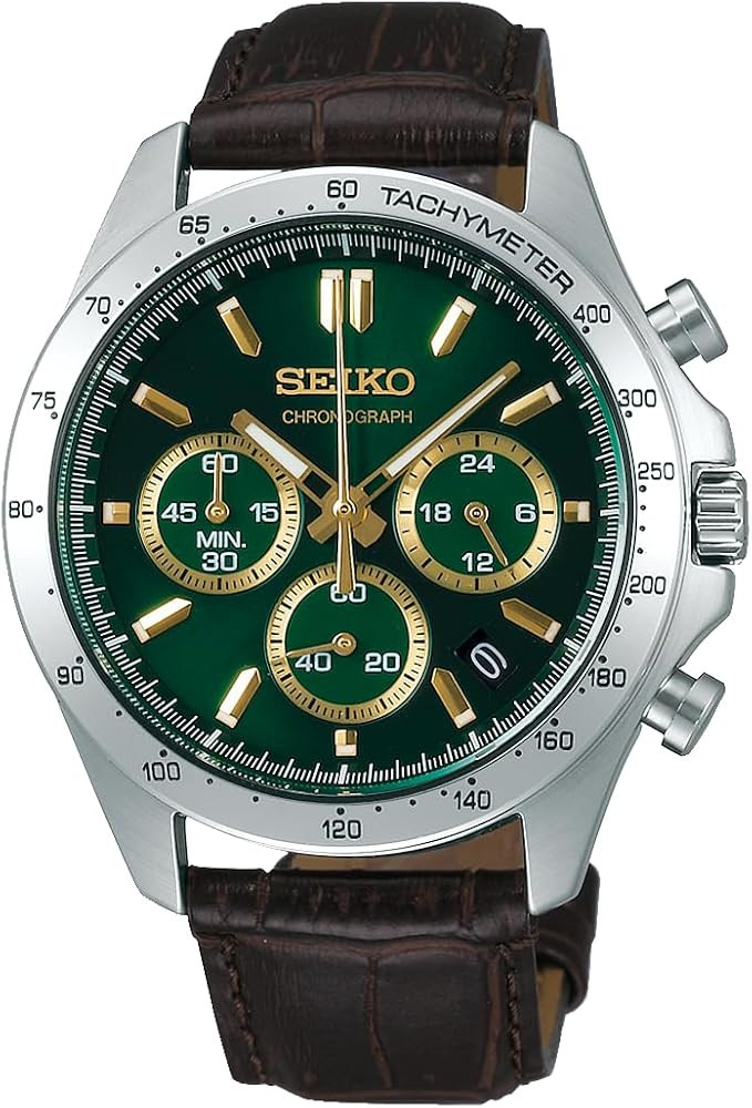 Seiko Selection 8T Spirit Chronograph with Green Alpinist SBTR017