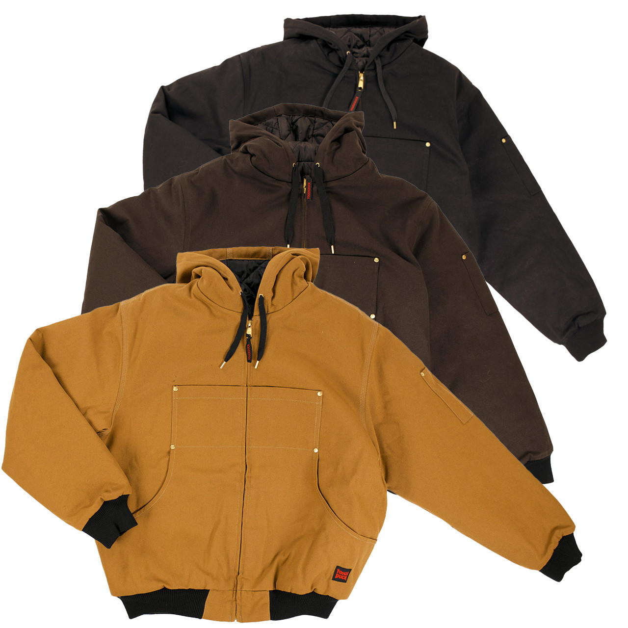 Tough Duck Premium Hooded Duck Bomber Jacket WJ30