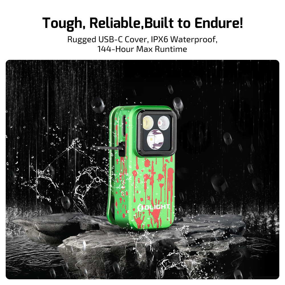 Olight Oclip Pro Zombie Green Limited Edition Clip-On Flashlight