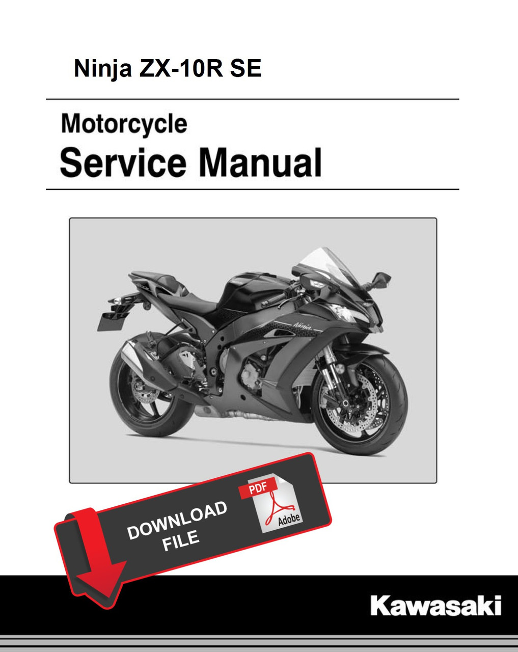 Service Manual Kawasaki 2018 Ninja ZX-10R SE Repair