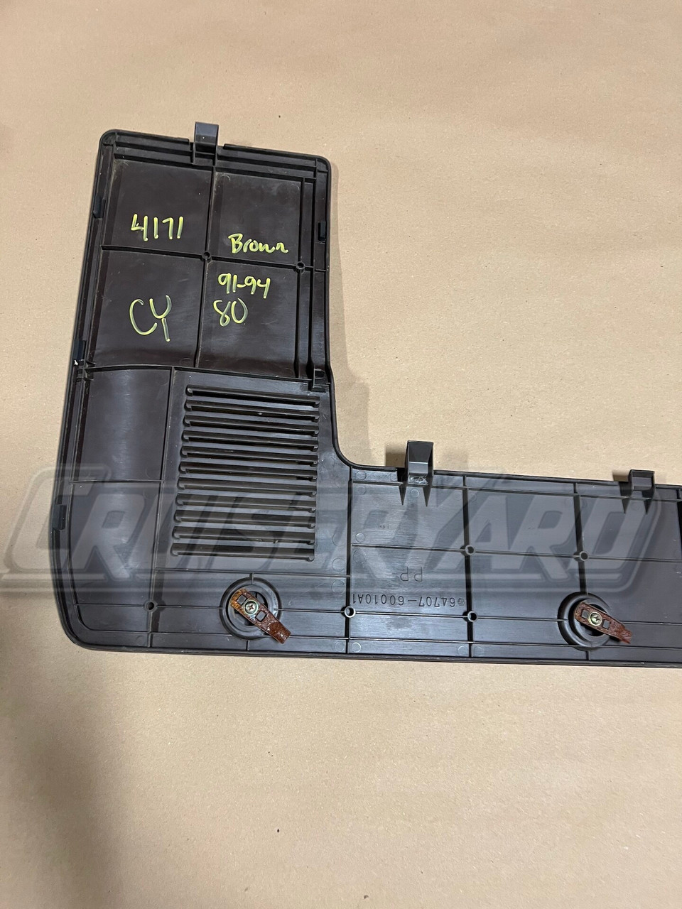 Toyota Land Cruiser FJ80 FZJ80 Large Brown Jack Rear Cargo Cover