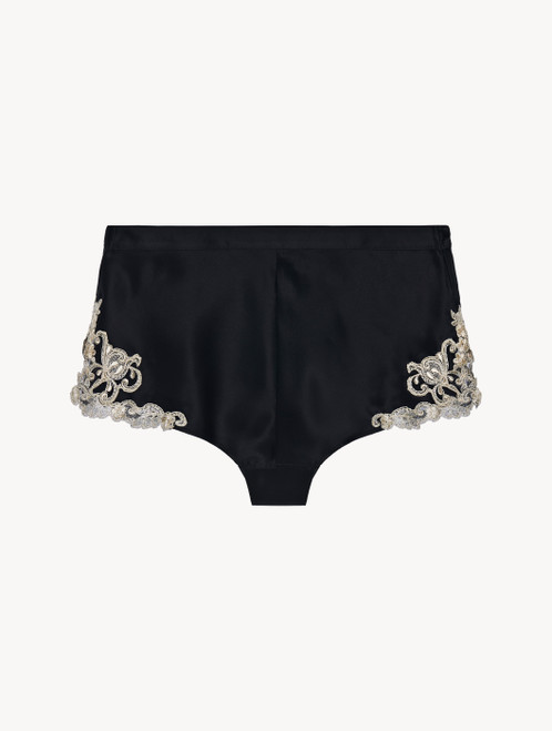 ブラック フラスタリオ刺繍 フレンチニッカー｜La Perla - ラペルラ