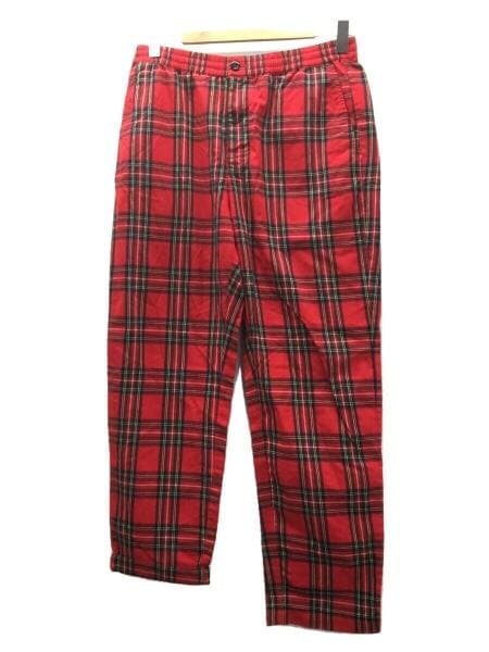 STUSSY(ステューシー) / タータンチェックパンツ/ストレートパンツ/L