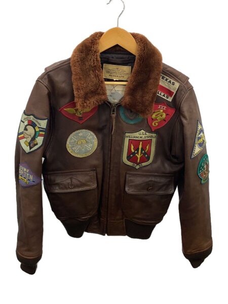 AVIREX(アヴィレックス) / レザージャケット・ブルゾン/L/山羊革/BRW