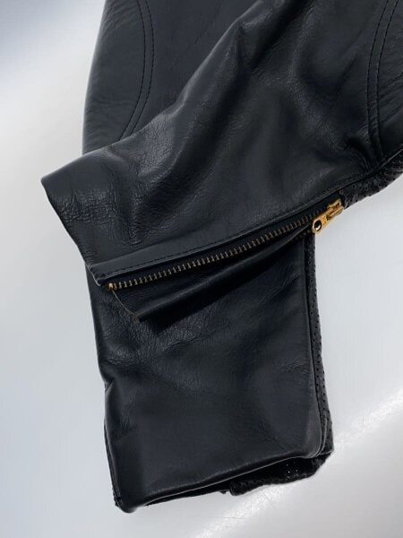 VANSON(バンソン) / シングルライダースジャケット/38/レザー/BLK