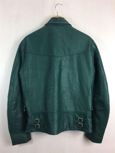 ROTAR(ローター) / ダブルライダースジャケット/L/牛革/GRN/グリーン
