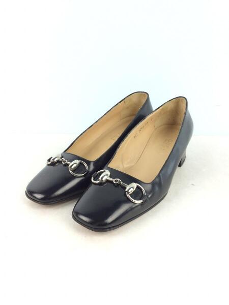 GUCCI(グッチ) / ホースシュービット/スクエアトゥパンプス/37