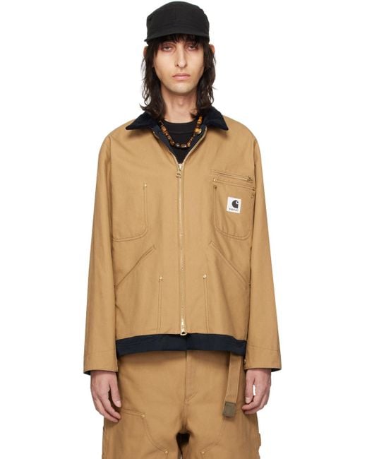 Sacai Carhartt Wip Edition Reversible Jacket in Black for Men | Lyst