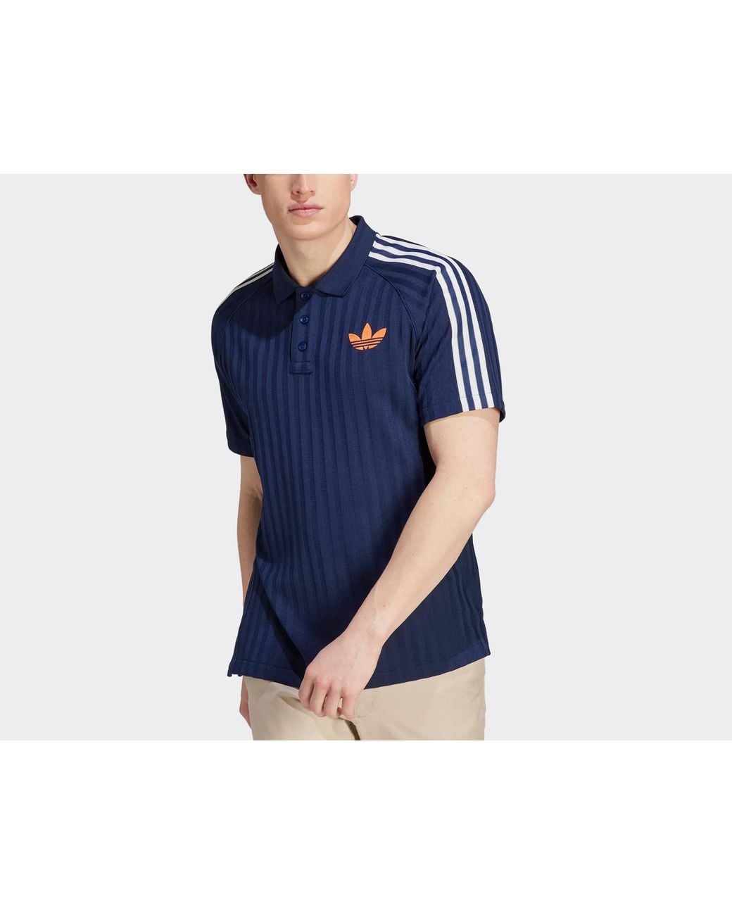 adidas Originals Adicolor 70s Vintage Polo Shirt in Blue for Men