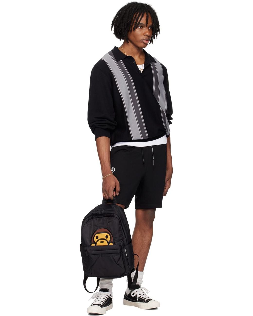 A Bathing Ape Baby Milo Medium Backpack in Black for Men | Lyst