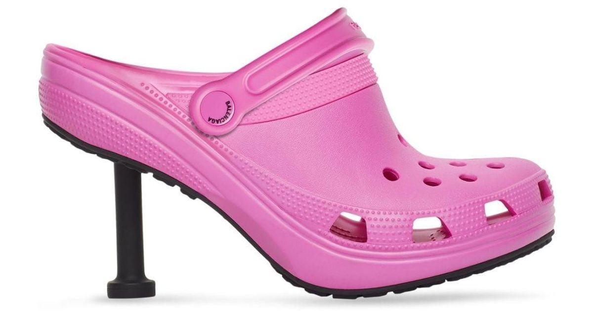 Balenciaga X Crocs Madame 80mm Pumps in Pink | Lyst UK