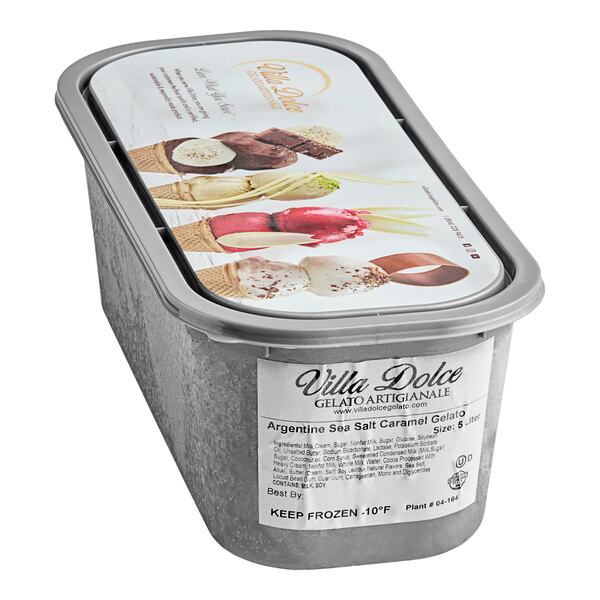 Villa Dolce Argentine Salted Dulce de Leche Gelato with Chocolate