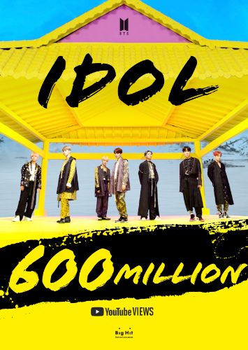 BTS、「IDOL」MV再生回数6億回突破。韓国アーティスト最多6億回記録