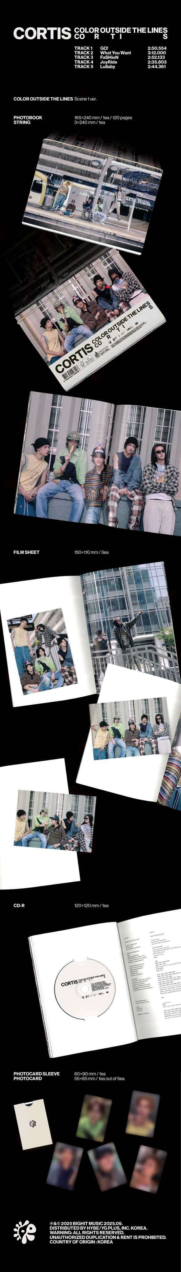 CORTIS 韓国ファーストEP『COLOR OUTSIDE THE LINES』2025年9月