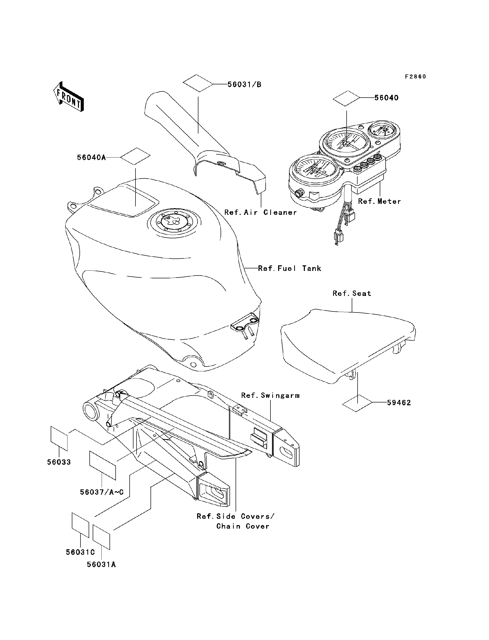 1998 Kawasaki Motorcycles Parts Diagrams | Crossbay Motorsports