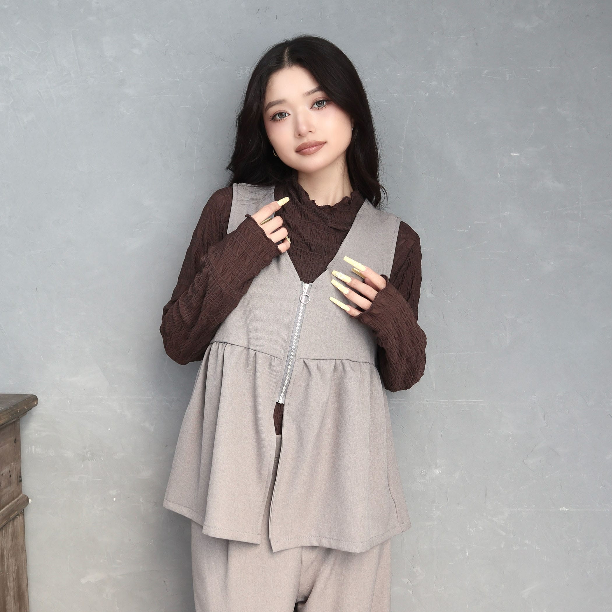 フロントZIPベストセットアップ｜セットアップ｜CECIL McBEE(セシル