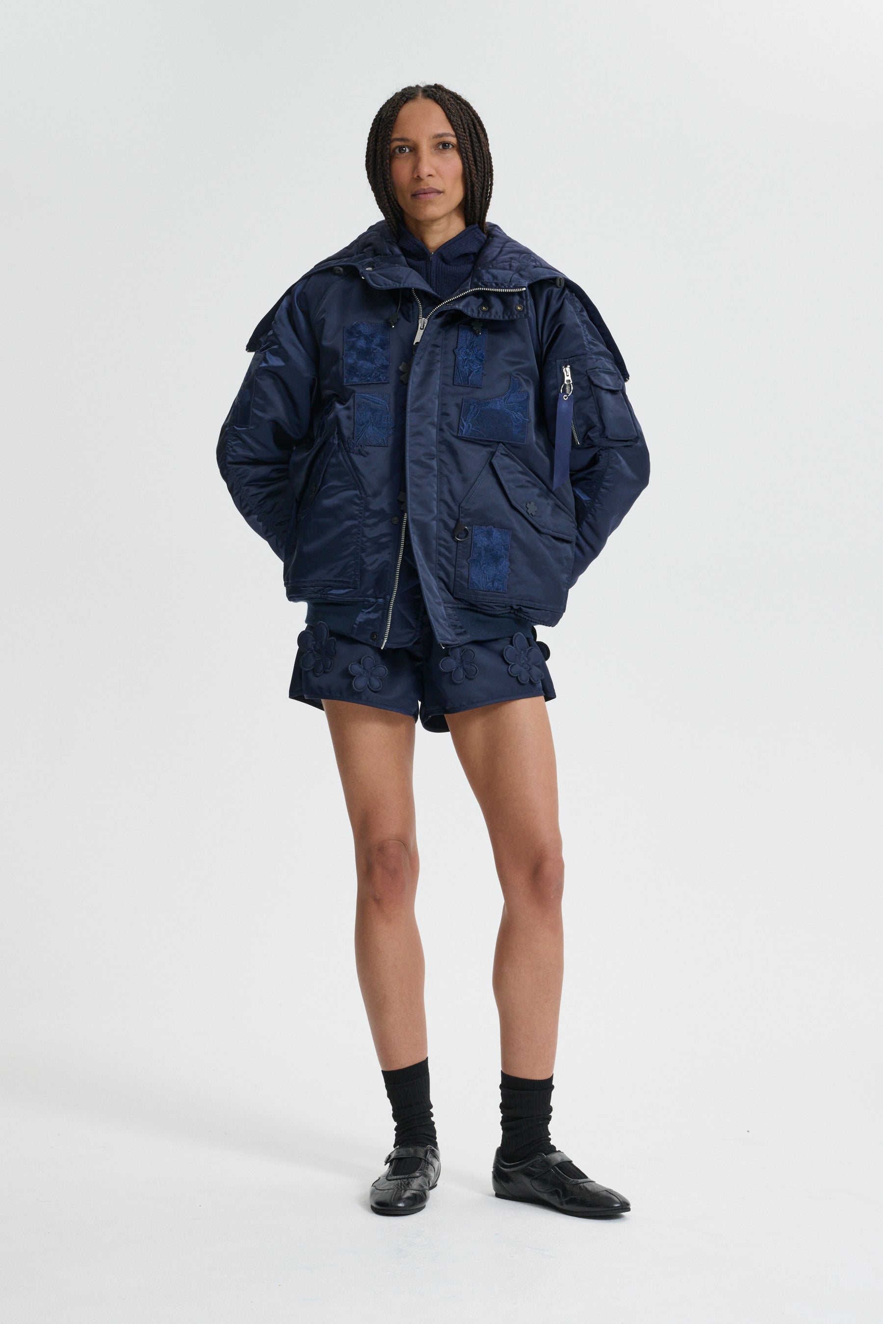 ALPHA X CB N-2B | PATCH CR NYLON NAVY