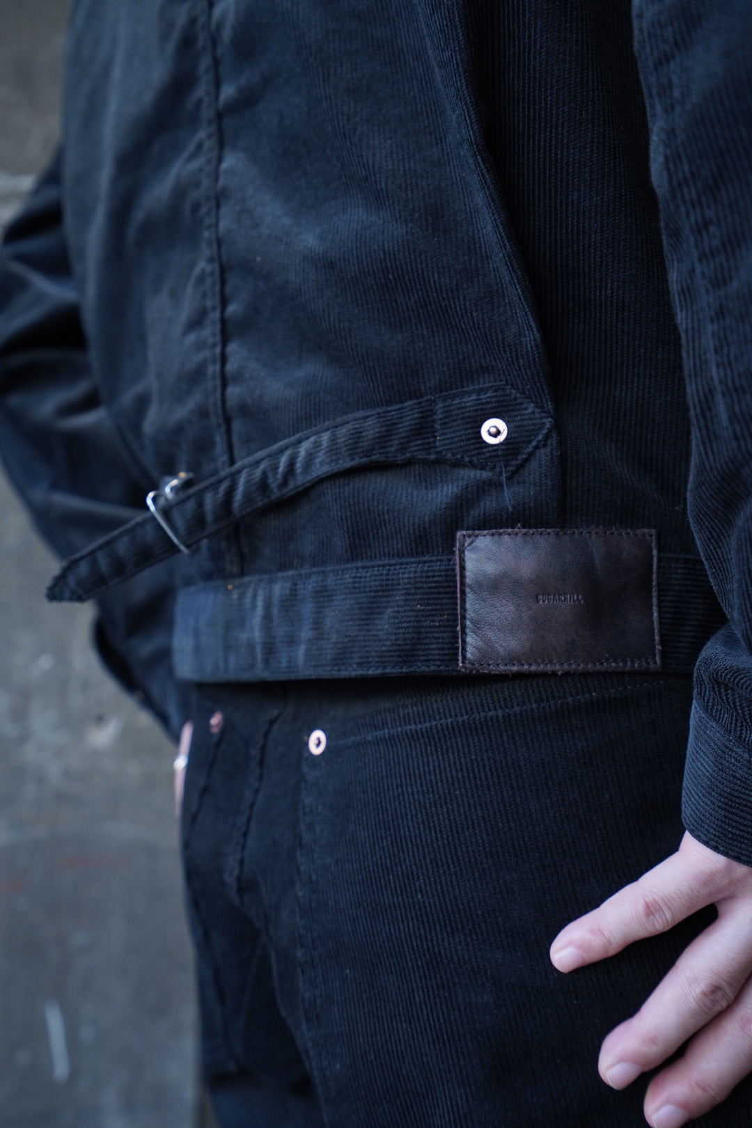 SUGARHILL(シュガーヒル)のCORDUROY DENIM JACKET(BLACK)(ジャケット