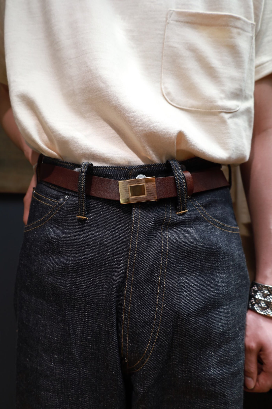 Taiga Takahashi(タイガタカハシ)のHICKOK BELT(DOUBLE MUD DYED BROWN