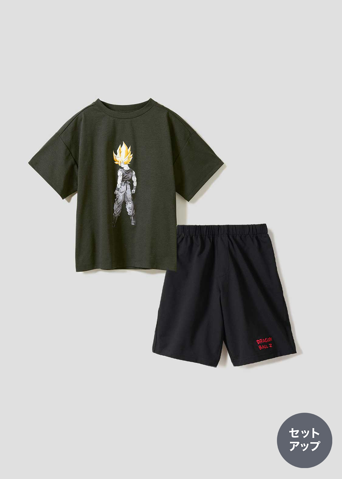 伝説の超サイヤ人｜キッズドライビッグTシャツ&ドライショートパンツ