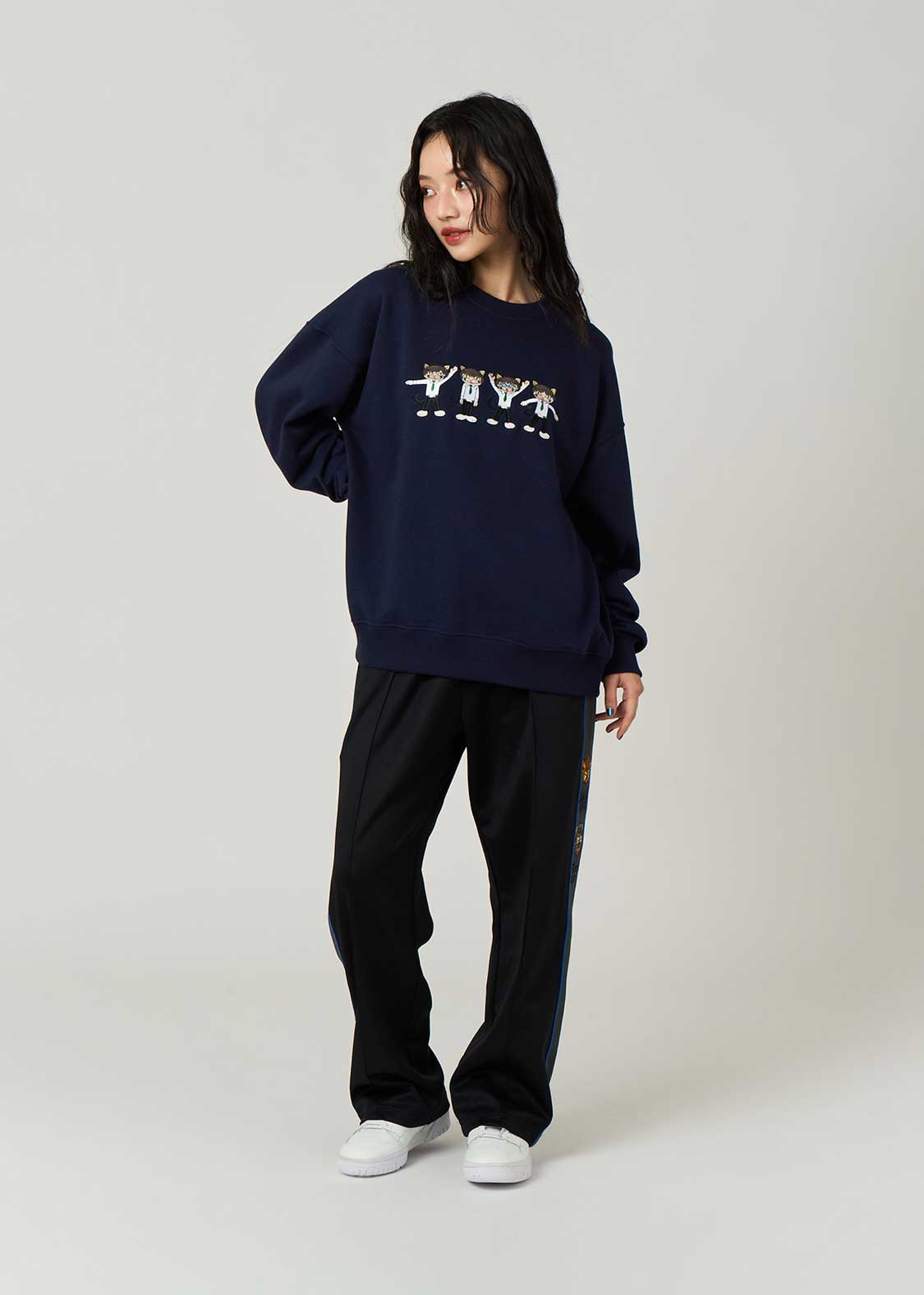 The Nyantles｜ビッグシルエットスウェット｜ユニセックス｜グラニフ