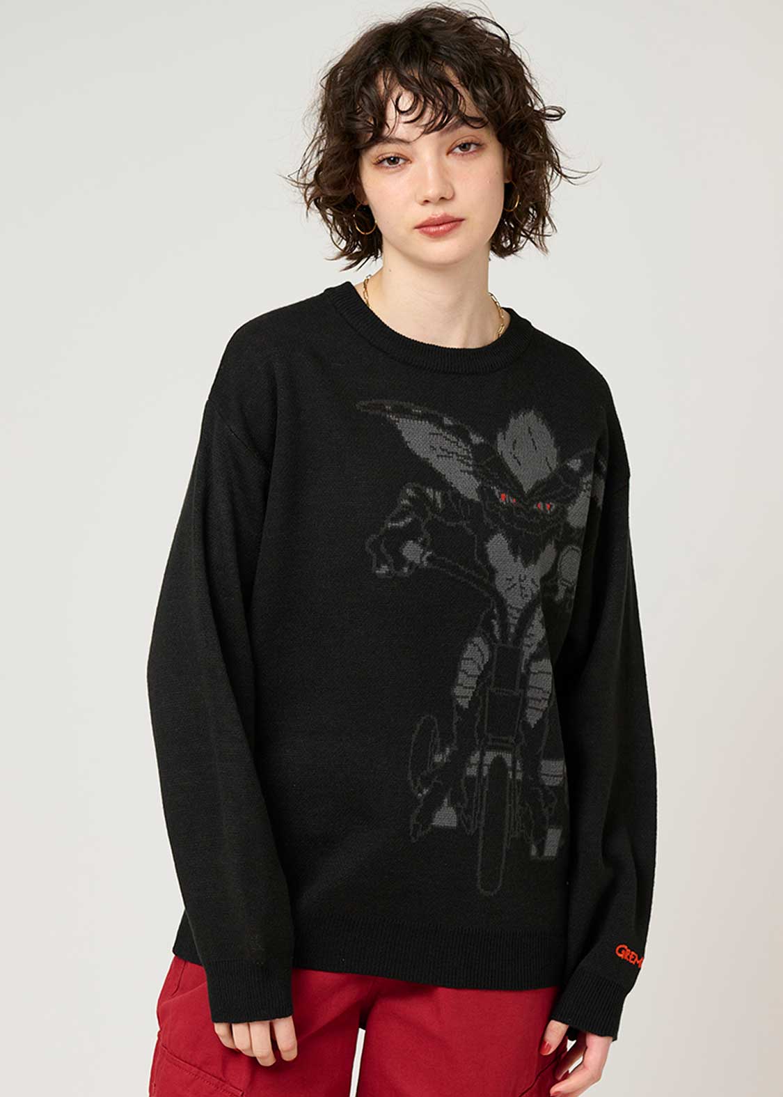 ギズモ ハニカミ パターン｜ジャカードVネックカーディガン｜ユニ