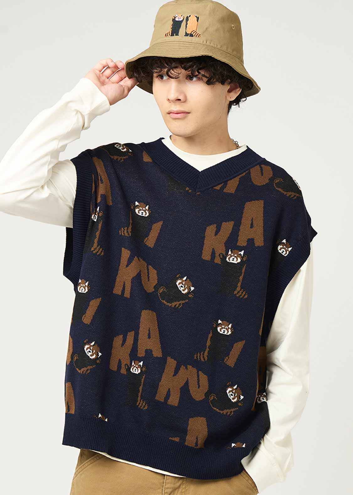 イカク｜ニットベスト｜ユニセックス｜グラニフ(graniph)公式