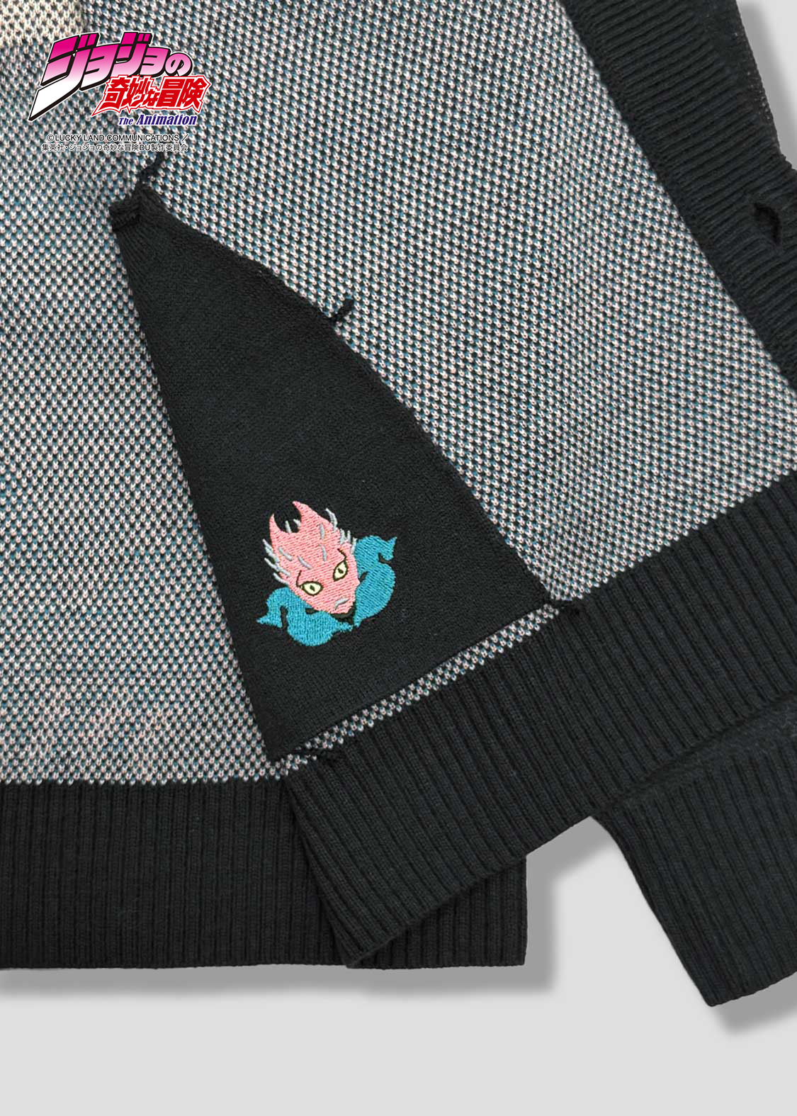 猫草｜ウォッシャブルジャカードニットカーディガン｜ユニセックス