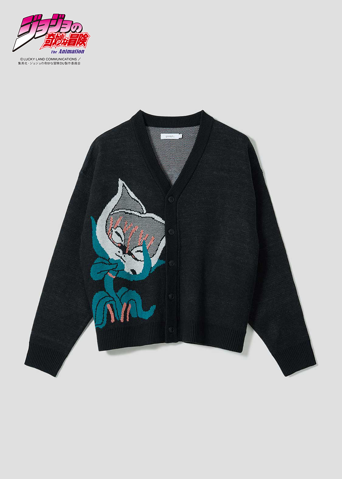 猫草｜ウォッシャブルジャカードニットカーディガン｜ユニセックス