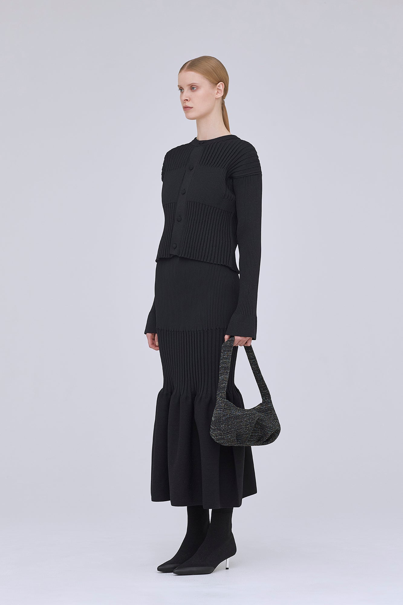 FLUTED GLITTER MERMAID SKIRT