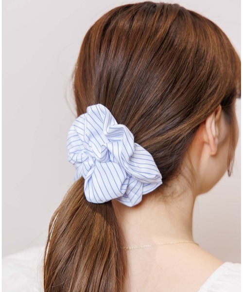 ストライプシュシュ（シュシュ）｜flower（フラワー）のファッション