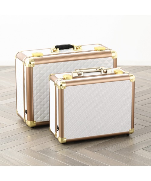 ヴァリーズ ハリウッドボックス S ホワイト トランク型メイクボックス