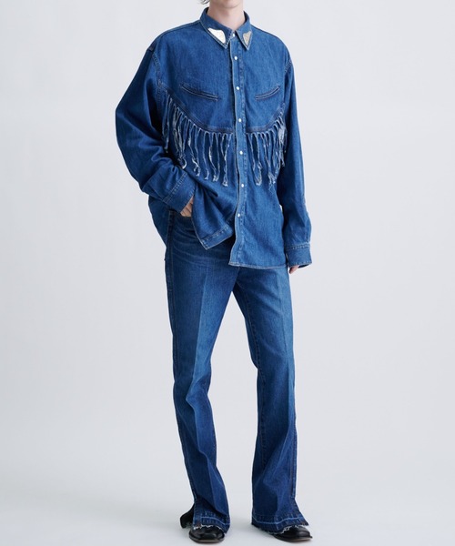 TOGA（トーガ）の「Denim fringe shirt（シャツ/ブラウス）」 - WEAR