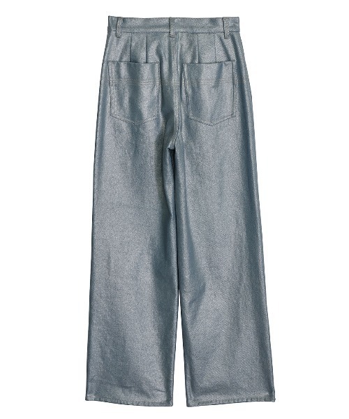 Ameri（アメリ）の「LONG STRAIGHT FOIL DENIM（デニムパンツ）」 - WEAR