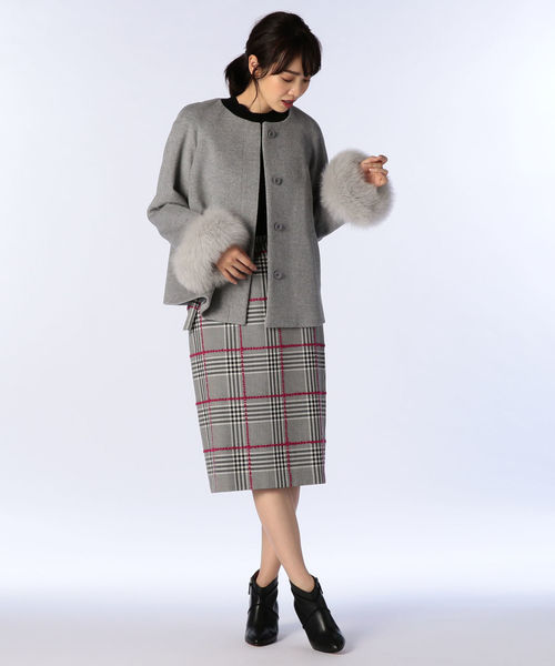 NOLLEY'S Sophi（ノーリーズソフィ）の「アンゴラ袖ファーショート