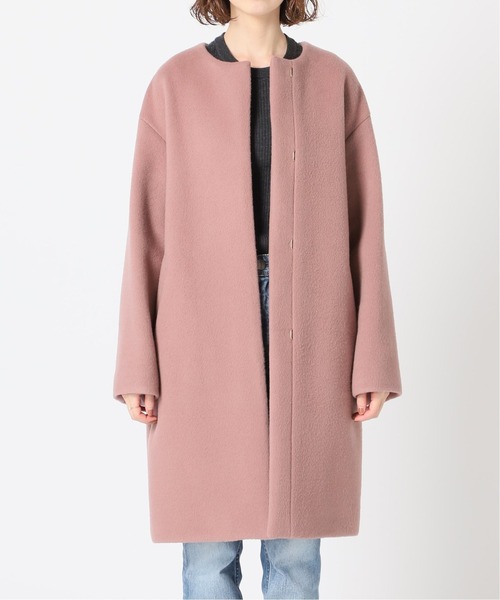 IENA（イエナ）の「ラムウールノーカラーコート◇（ノーカラーコート