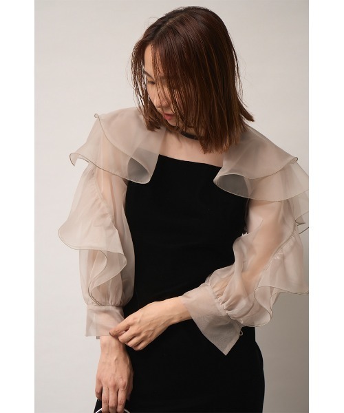 FRAY I.D（フレイアイディー）の「フリルボレロコンビドレス