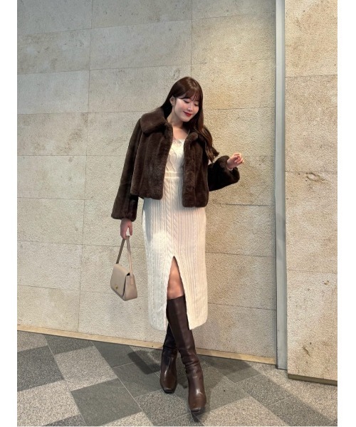 Her lip to（ハーリップトゥー）の「Winter Love Faux Fur Coat